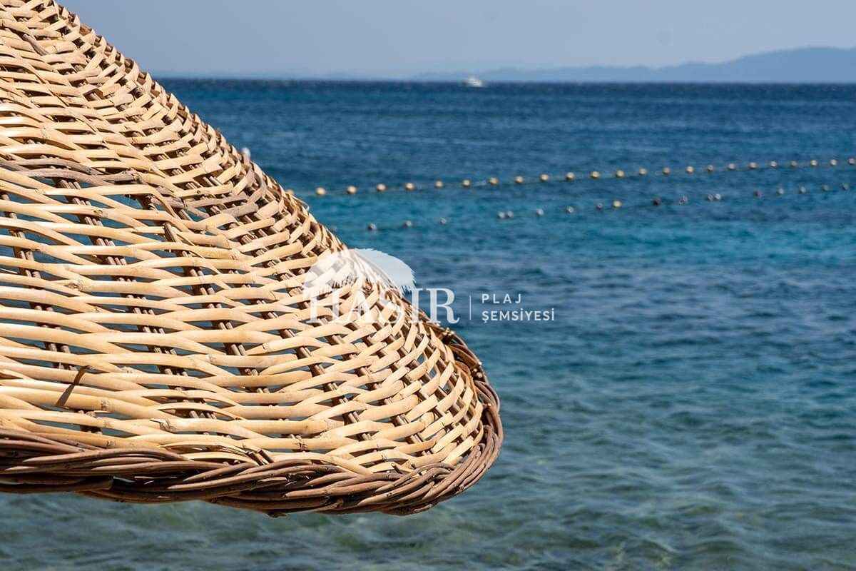 Örme Hasır Plaj Şemsiyesi