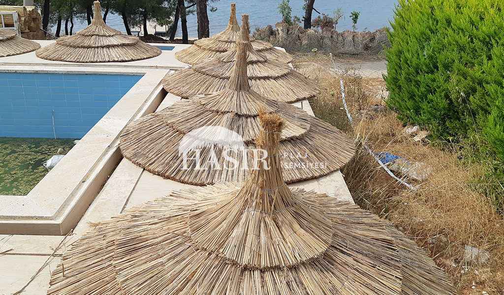 Örme Hasır Plaj Şemsiyesi